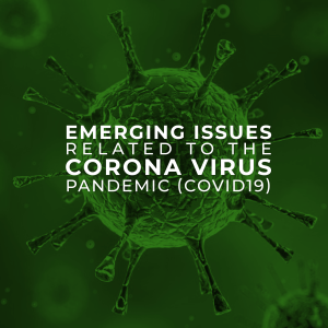 Emerging issues related to the corona virus pandemic (COVID 19)